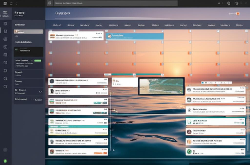 Calendar view with revenue estimates on email events